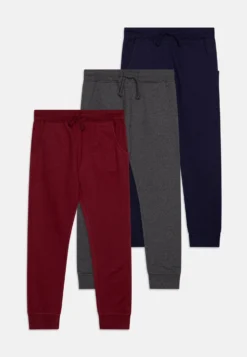 Friboo Unisex 3 PackPantaloni SportiviBlue/Grey/Dark Red Bambini Pantaloni F5724B02A-K11